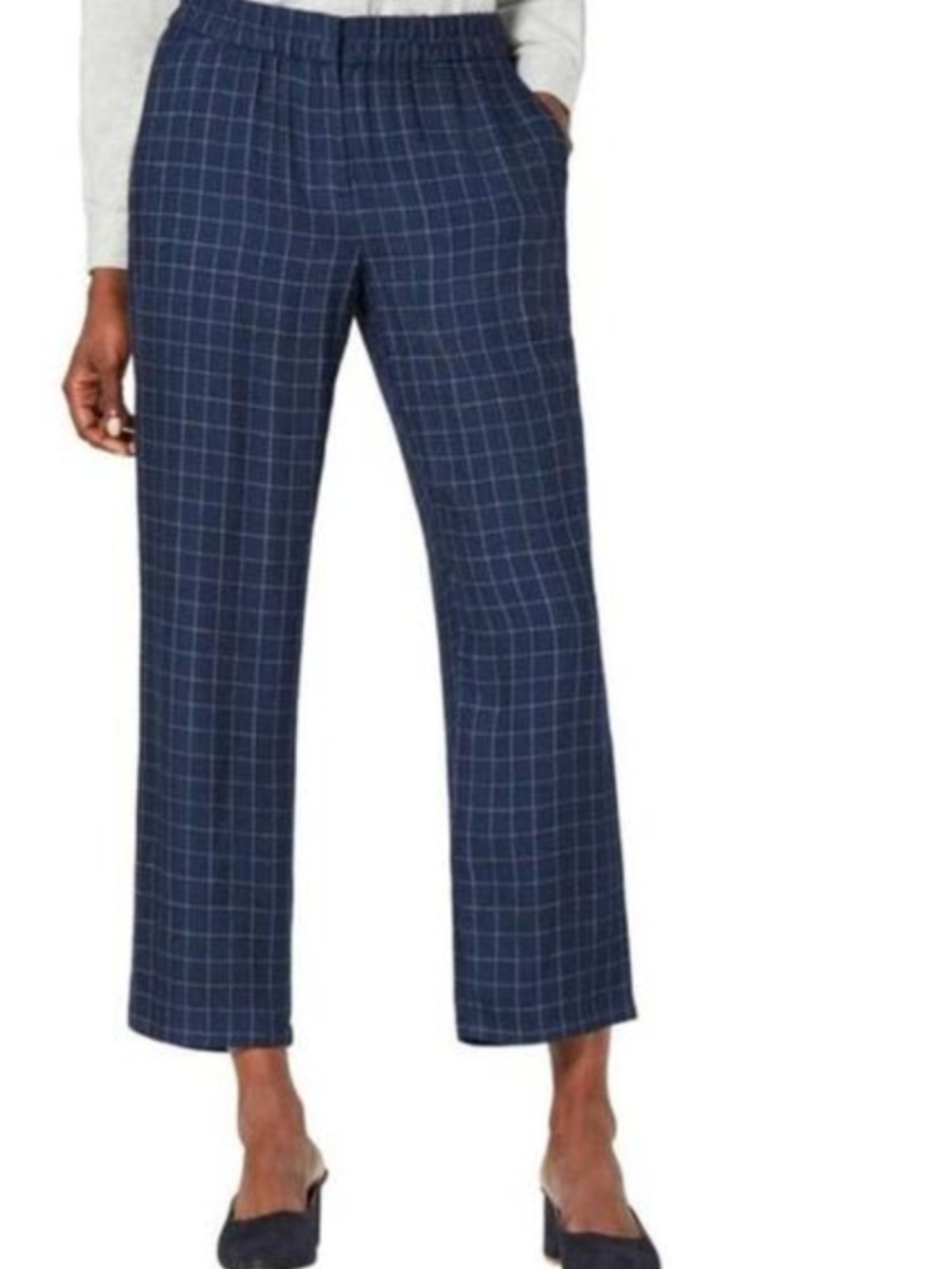 Eileen Fisher Tussah silk crop pant